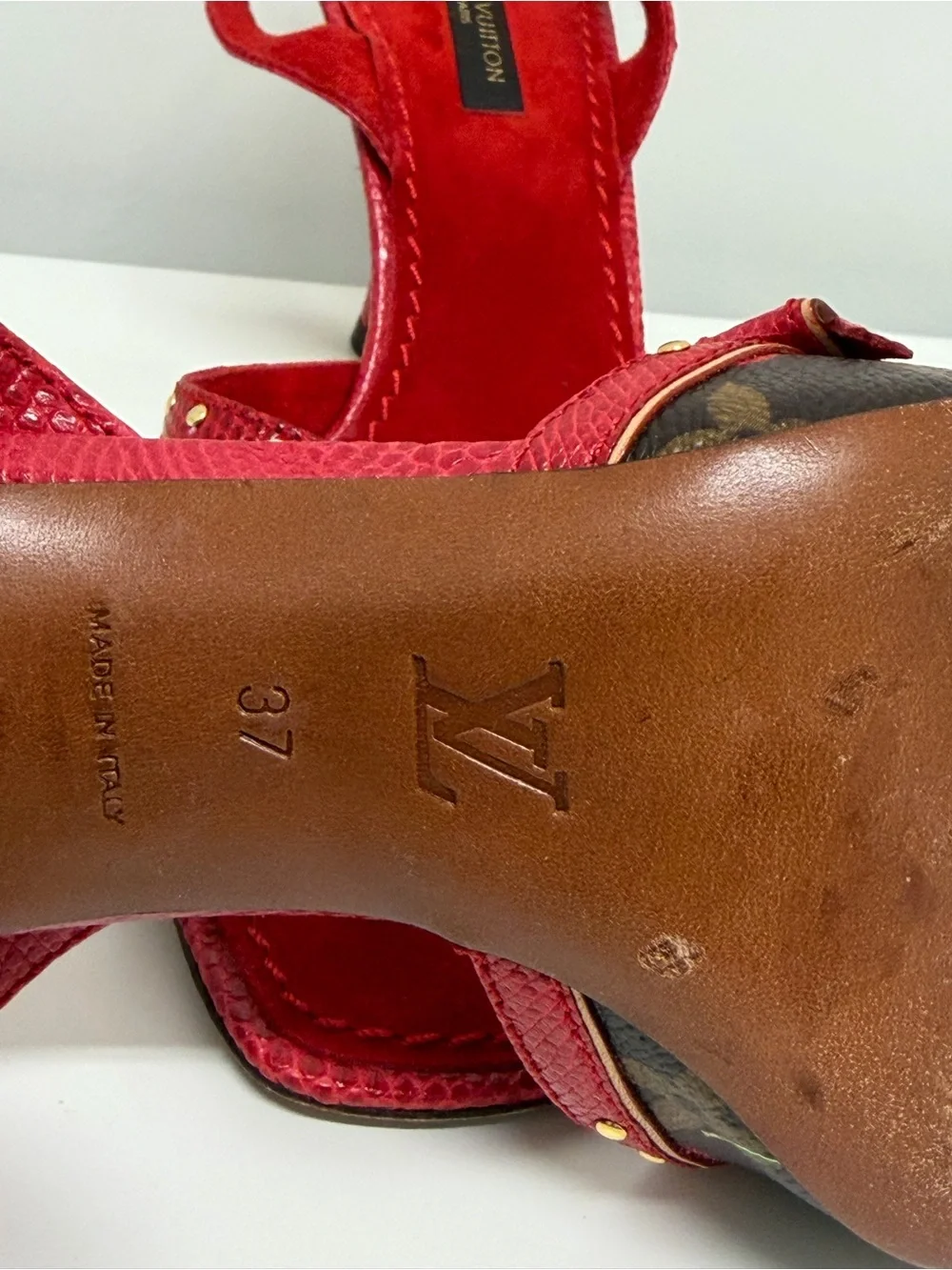 Rare Louis Vuitton x Takashi Murakami iconic Cherry bow heels (EU 37/ US 7)
